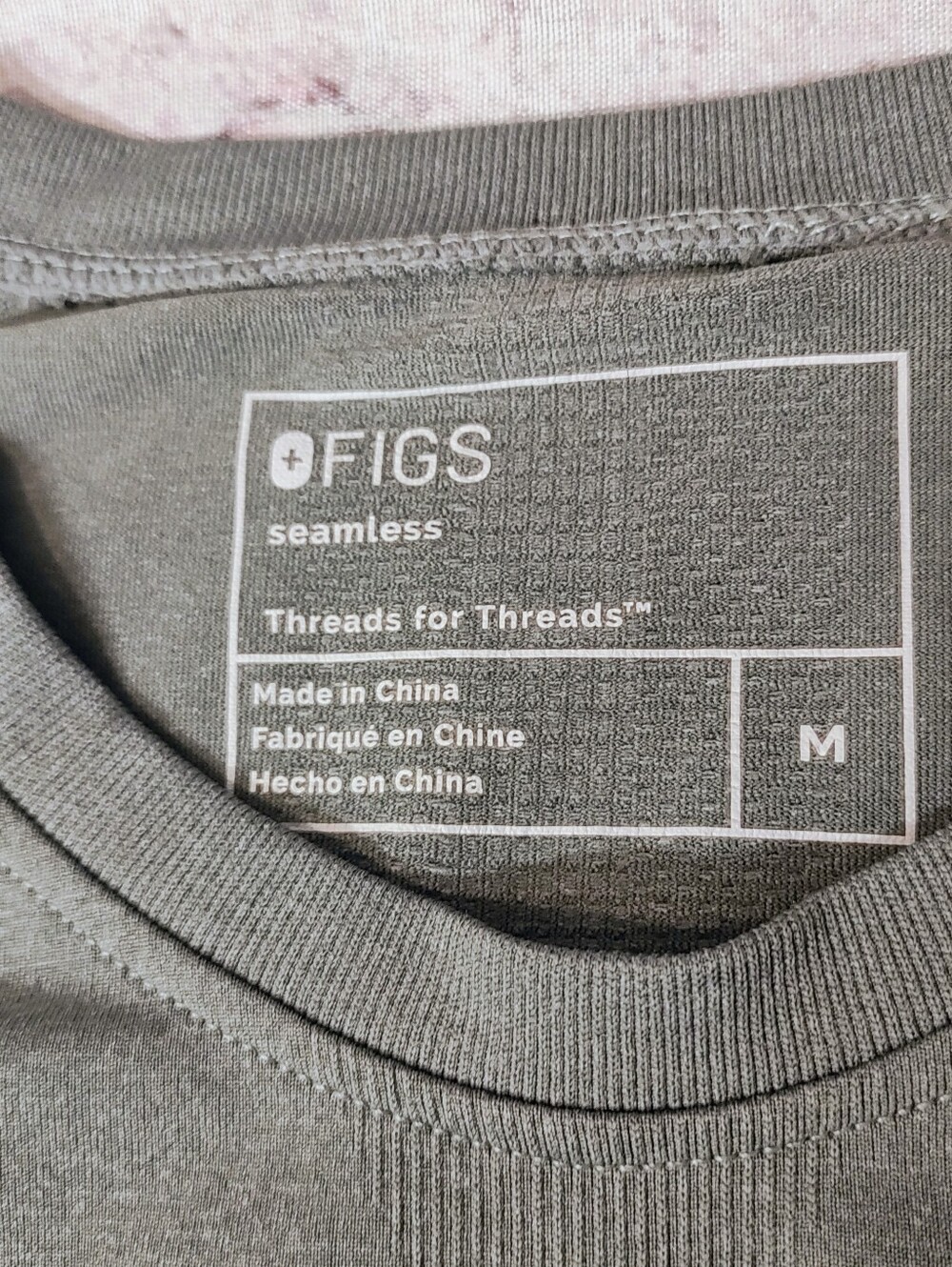 Figs Salta Seamless Under scrub Olive Compression Longsleeve Shirt M - Picture 7 of 13